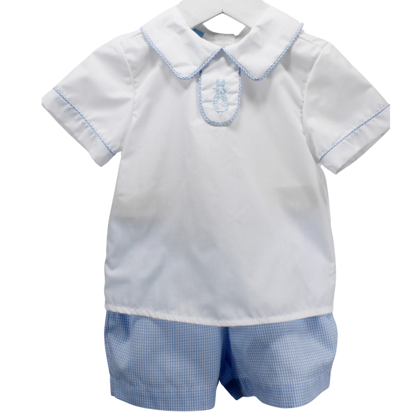 Luke Embroidered Bunny Short Set