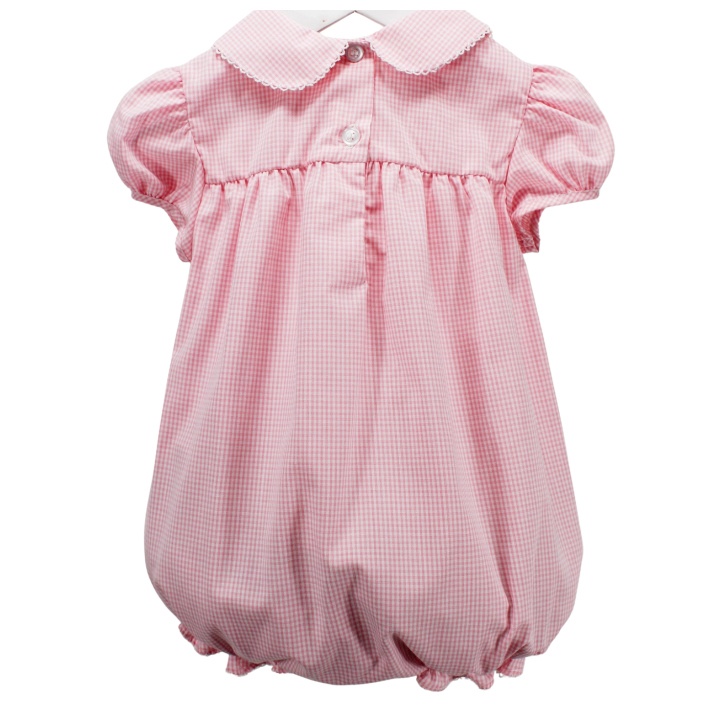 Josie Embroidered Bunny Bubble - Pink