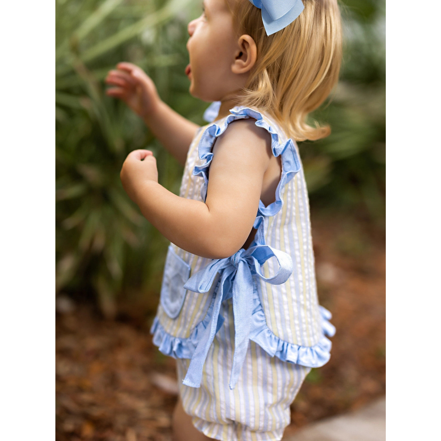 Della Striped Bloomer Set