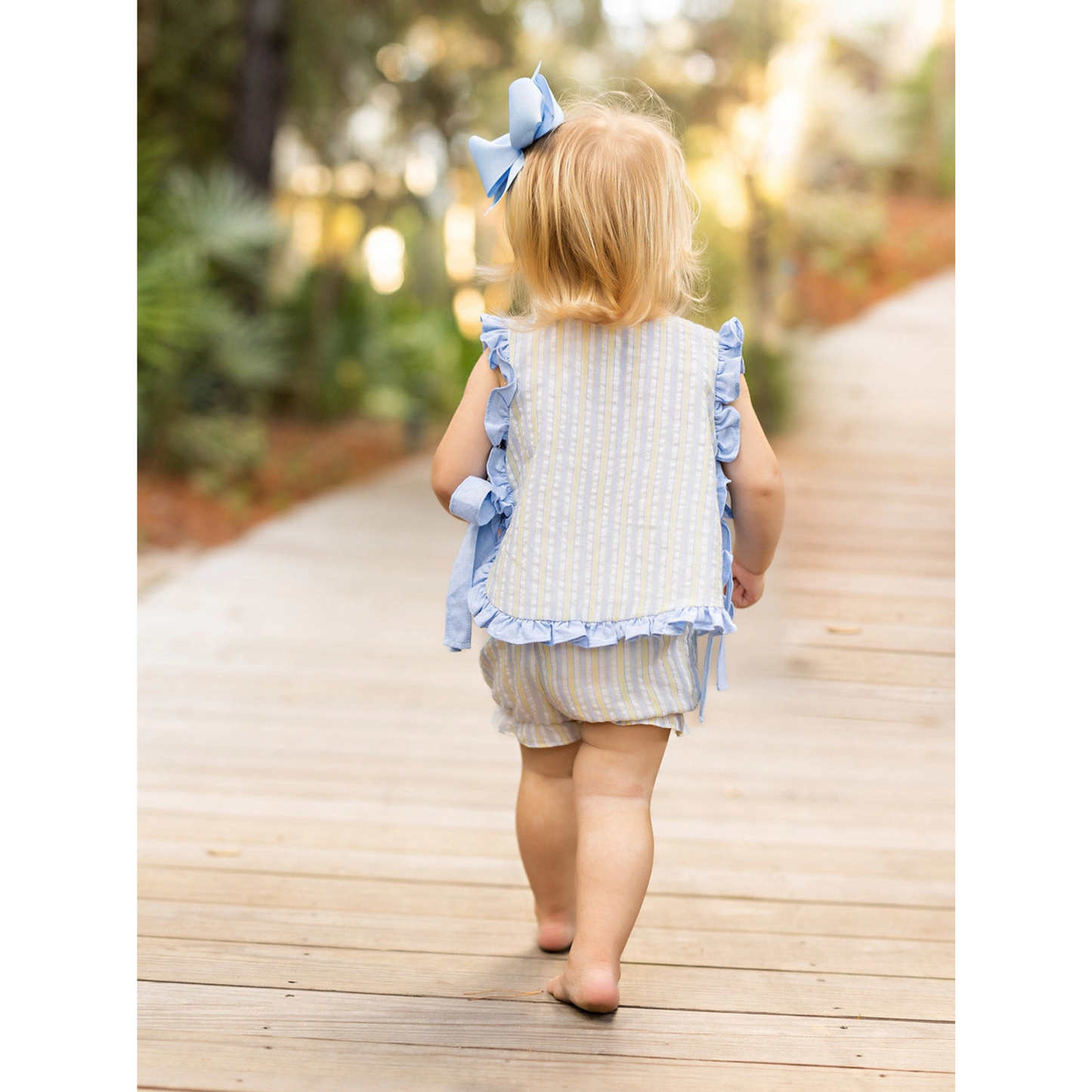 Della Striped Bloomer Set