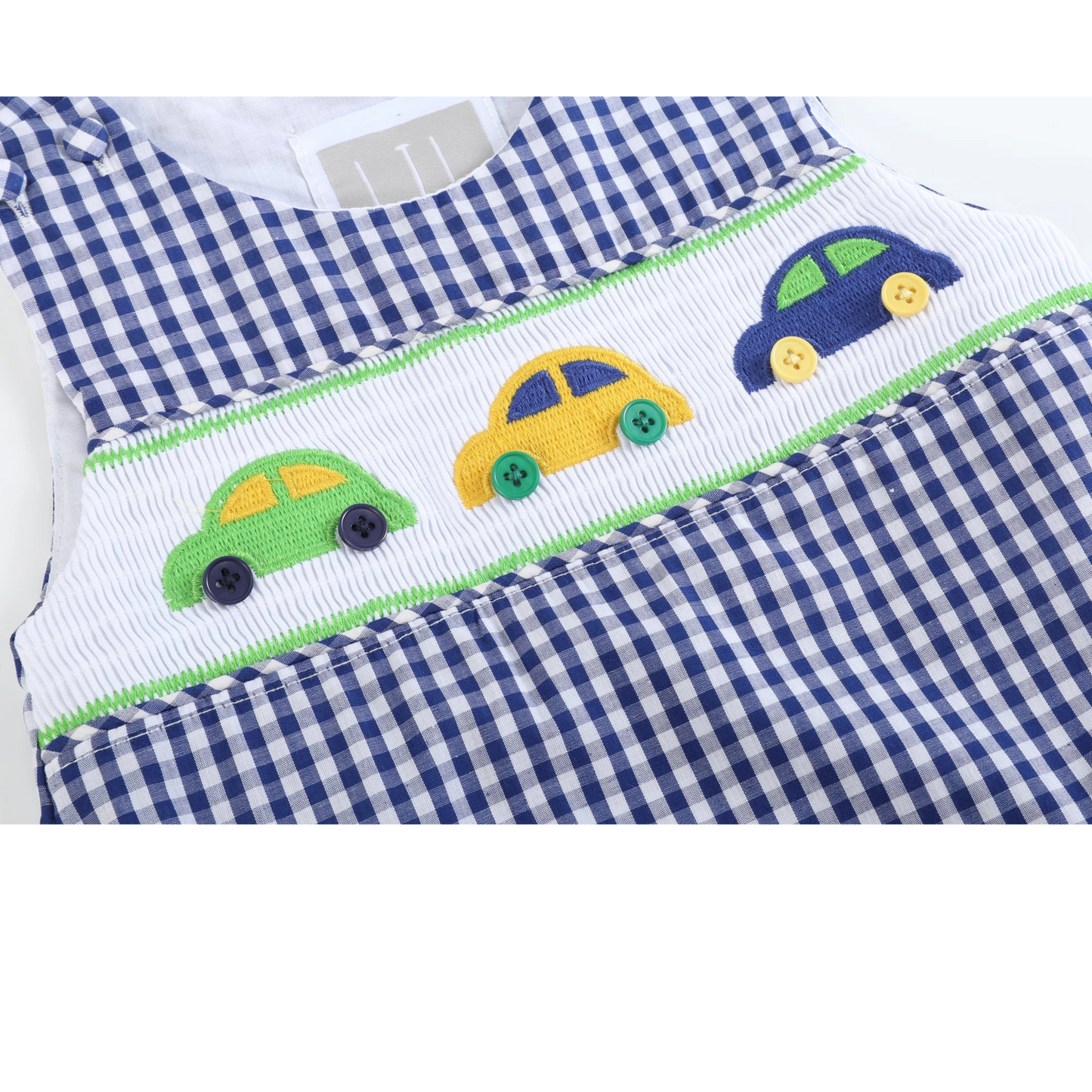 Walker Smocked Car Romper