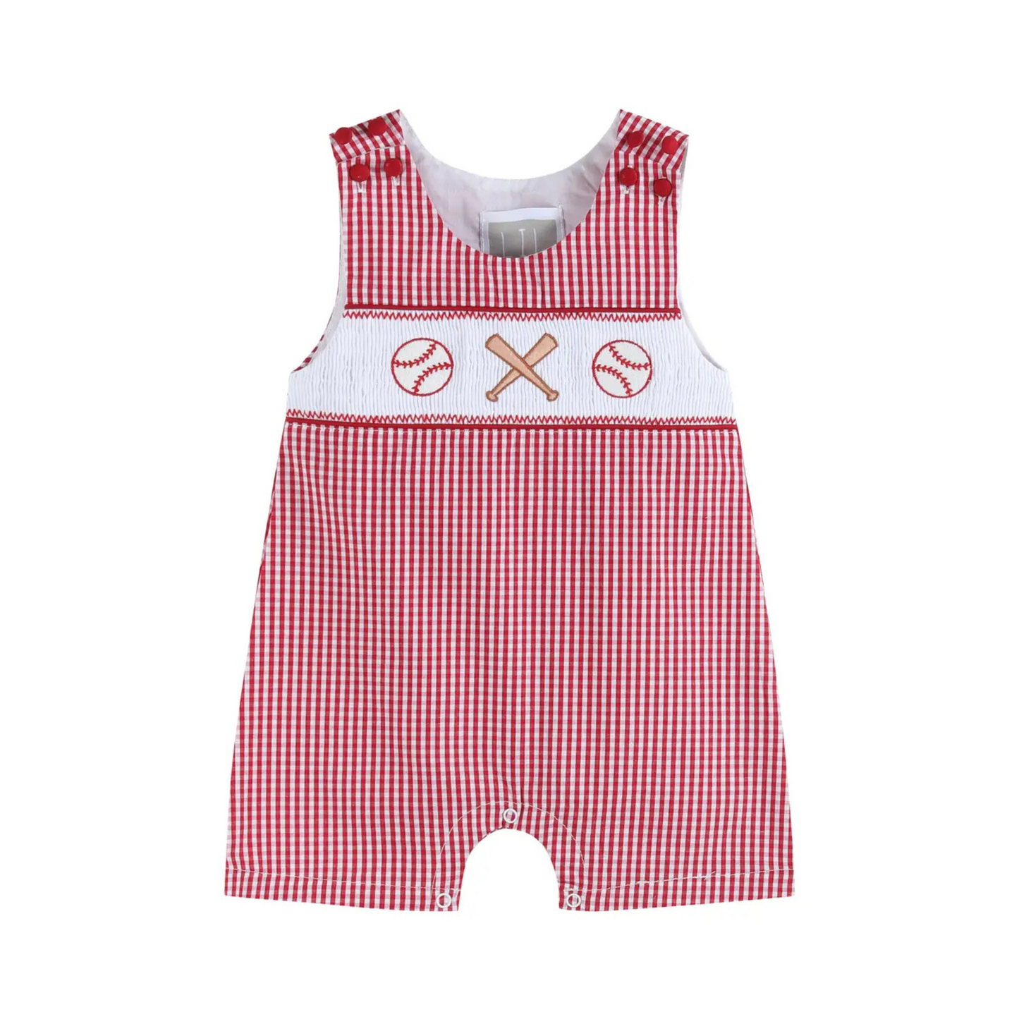 Baylor Baseball Smocked Romper