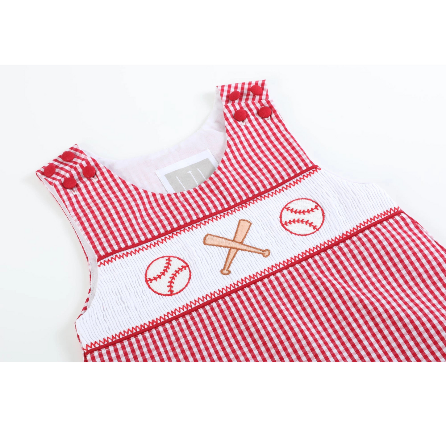 Baylor Baseball Smocked Romper