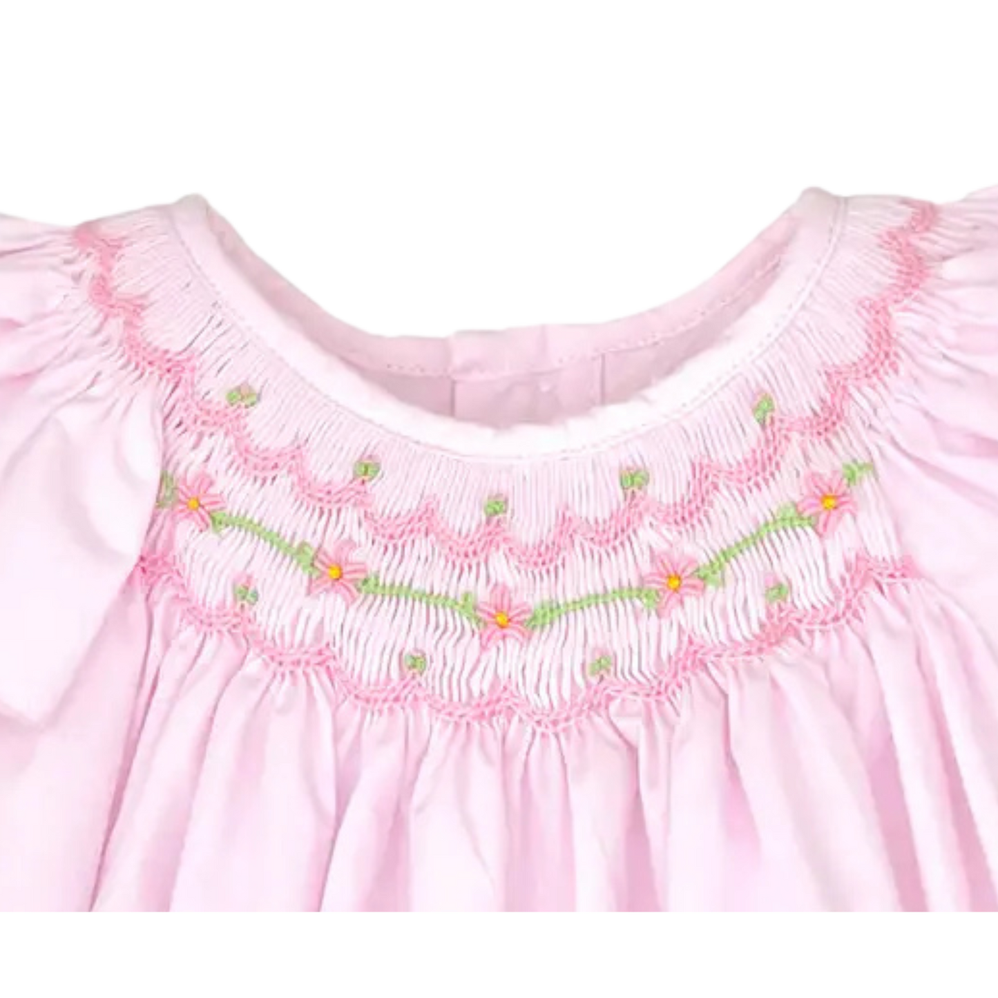 Poppy Angel Wing Smocked Bubble