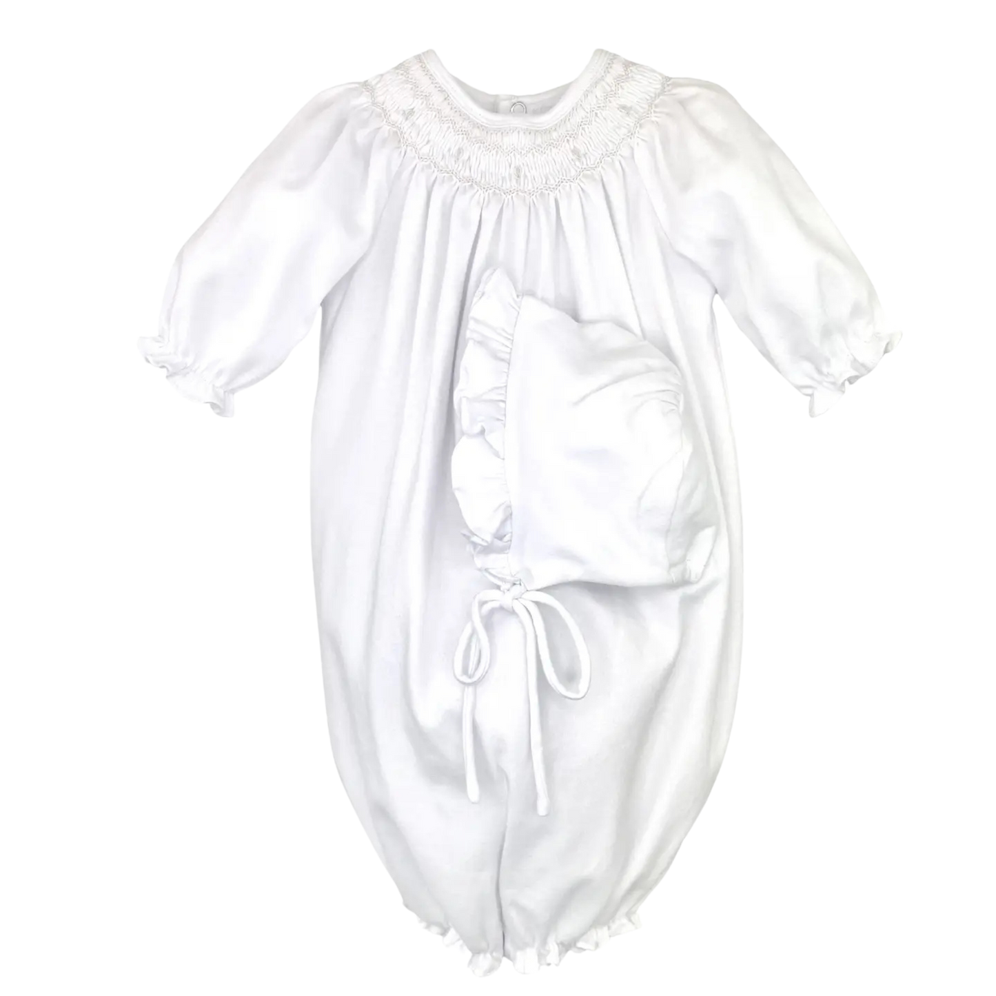 Bella Bishop Smocked Convertible Gown