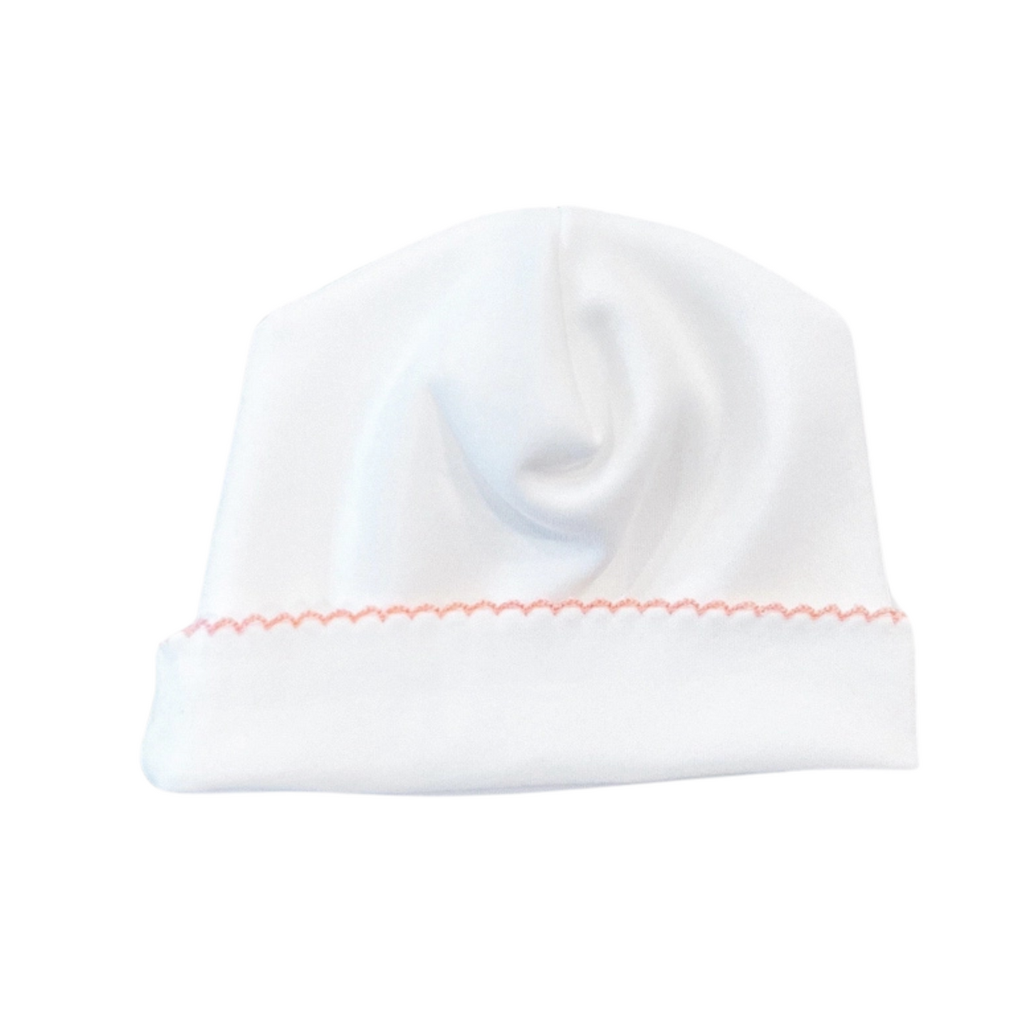 Picot Trim Baby Hat