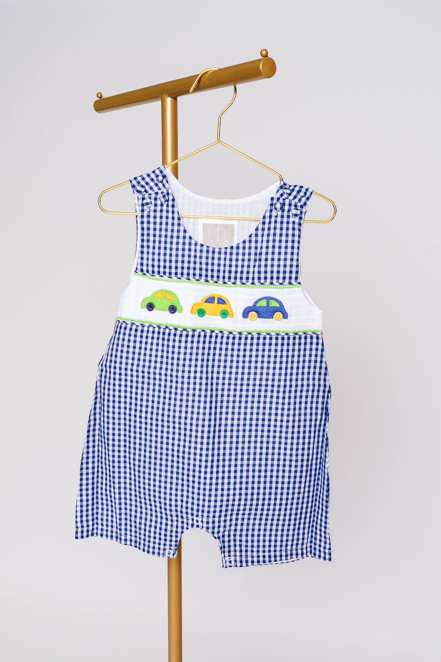 Walker Smocked Car Romper