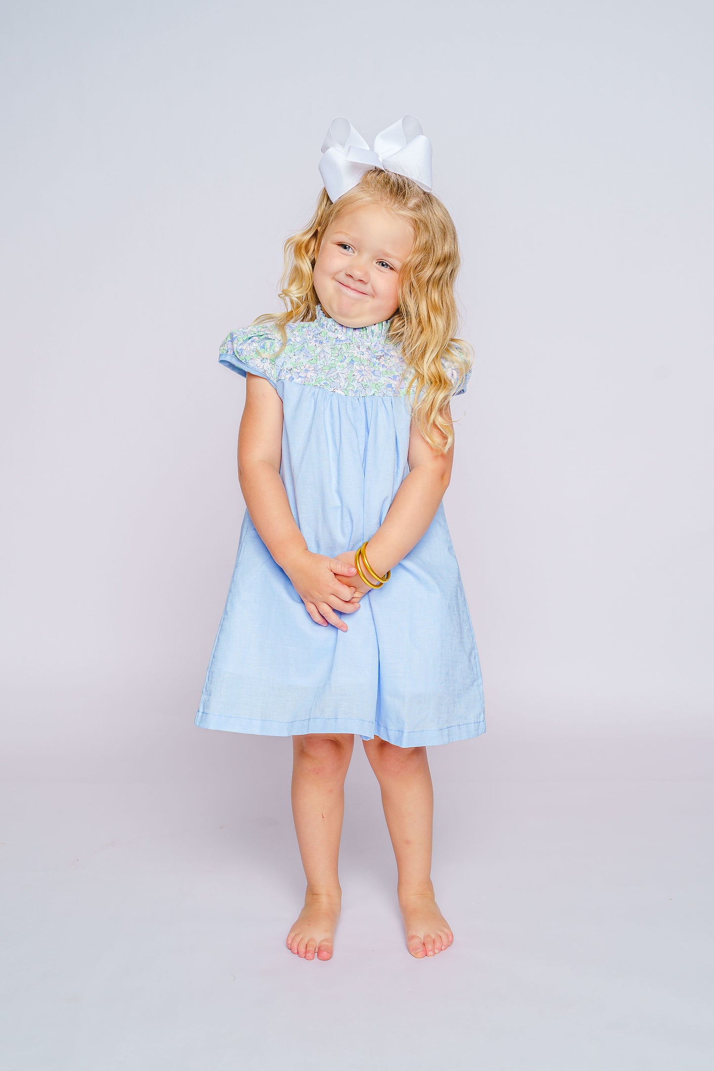 Ophelia Blue Floral Dress