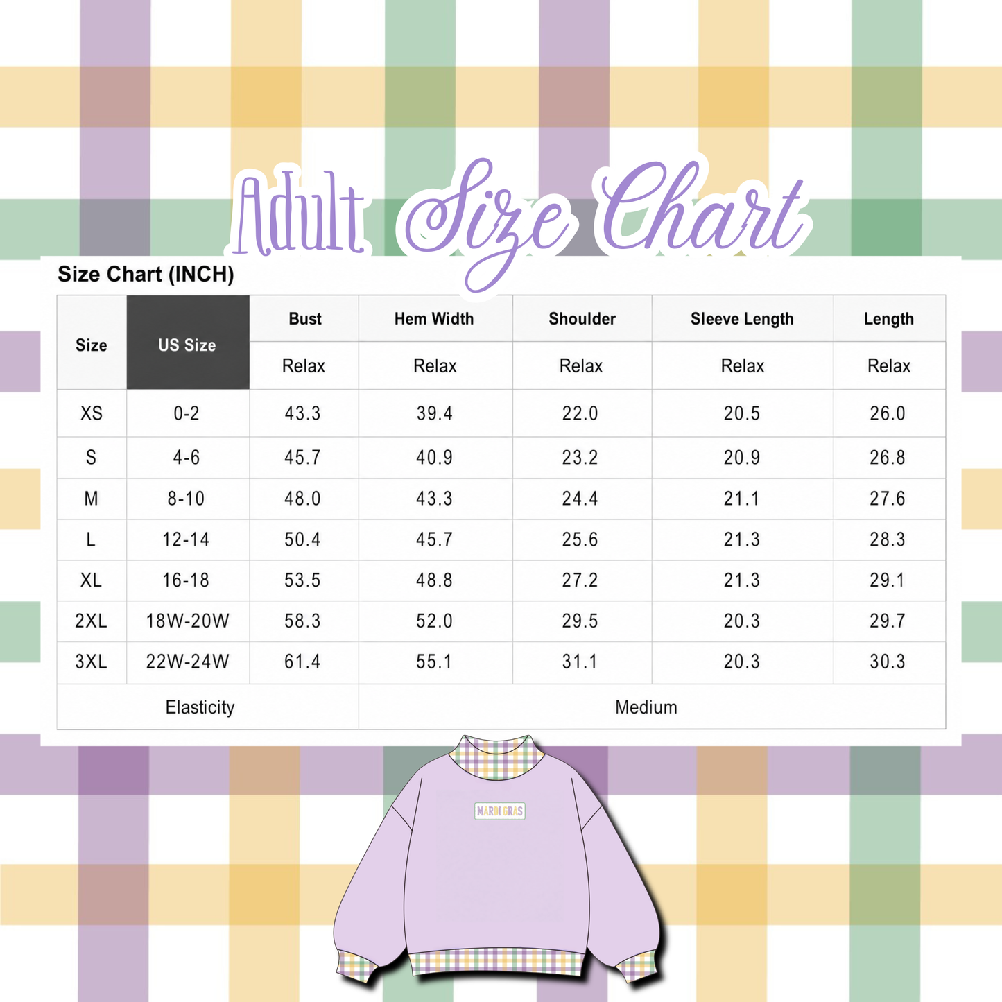 Honey, It's Mardi Gras - Matching Mockneck | Kids + Adults