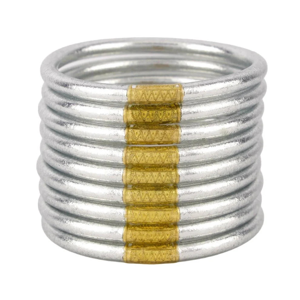 BuDhaGirl Adult Bangle Set- Silver
