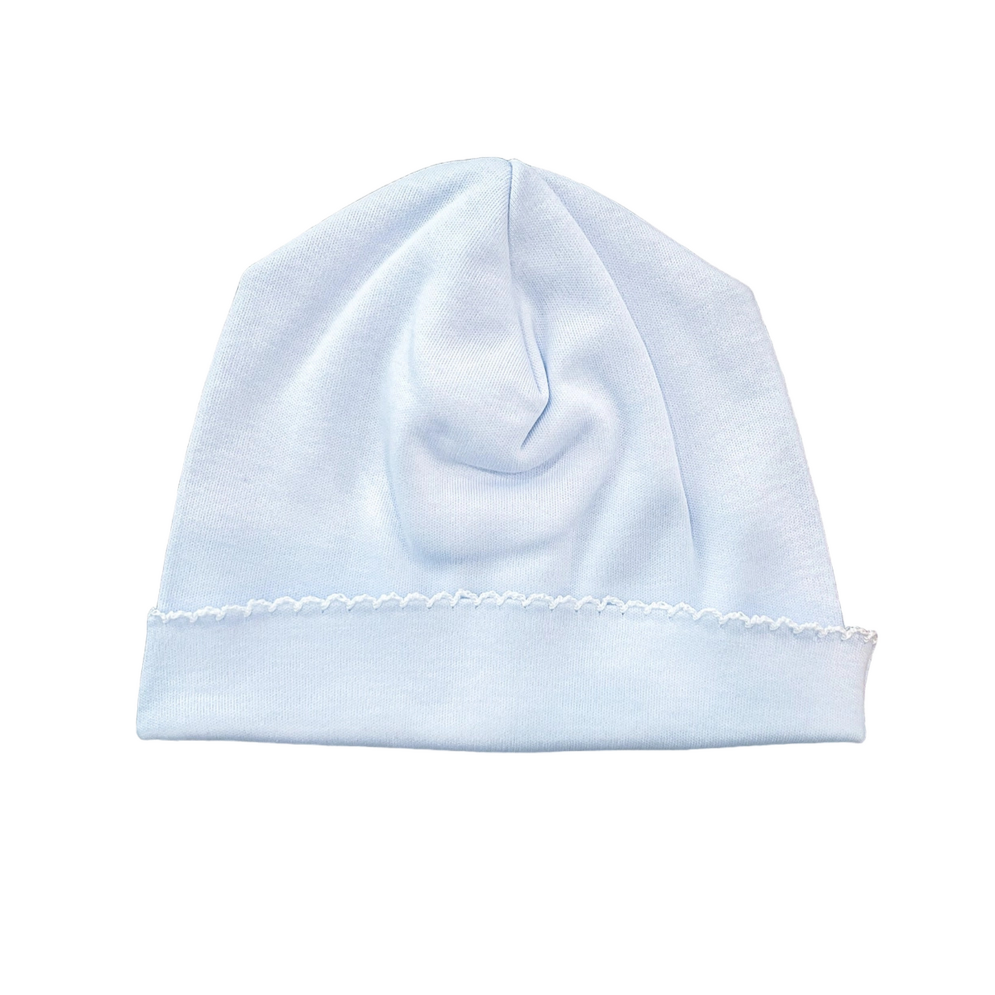 Picot Trim Baby Hat