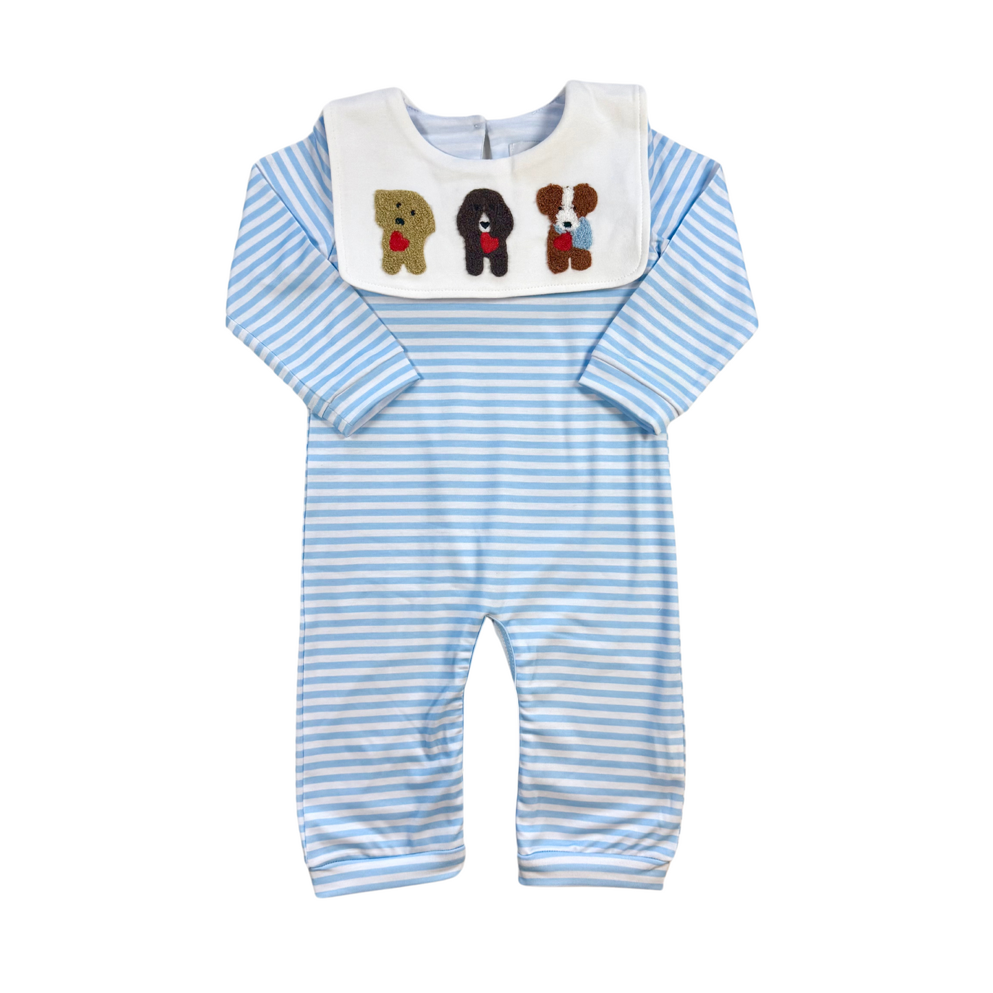 Puppy Love French Knot Romper