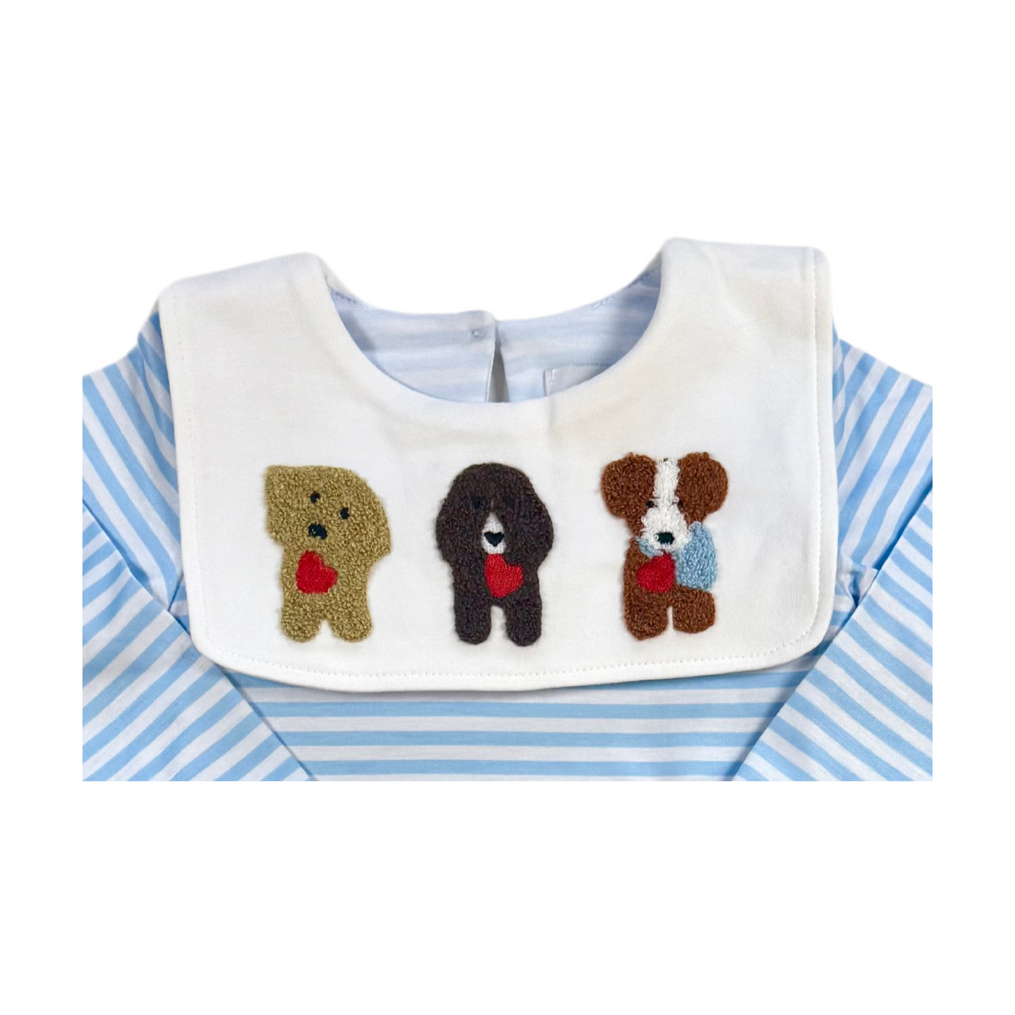 Puppy Love French Knot Romper