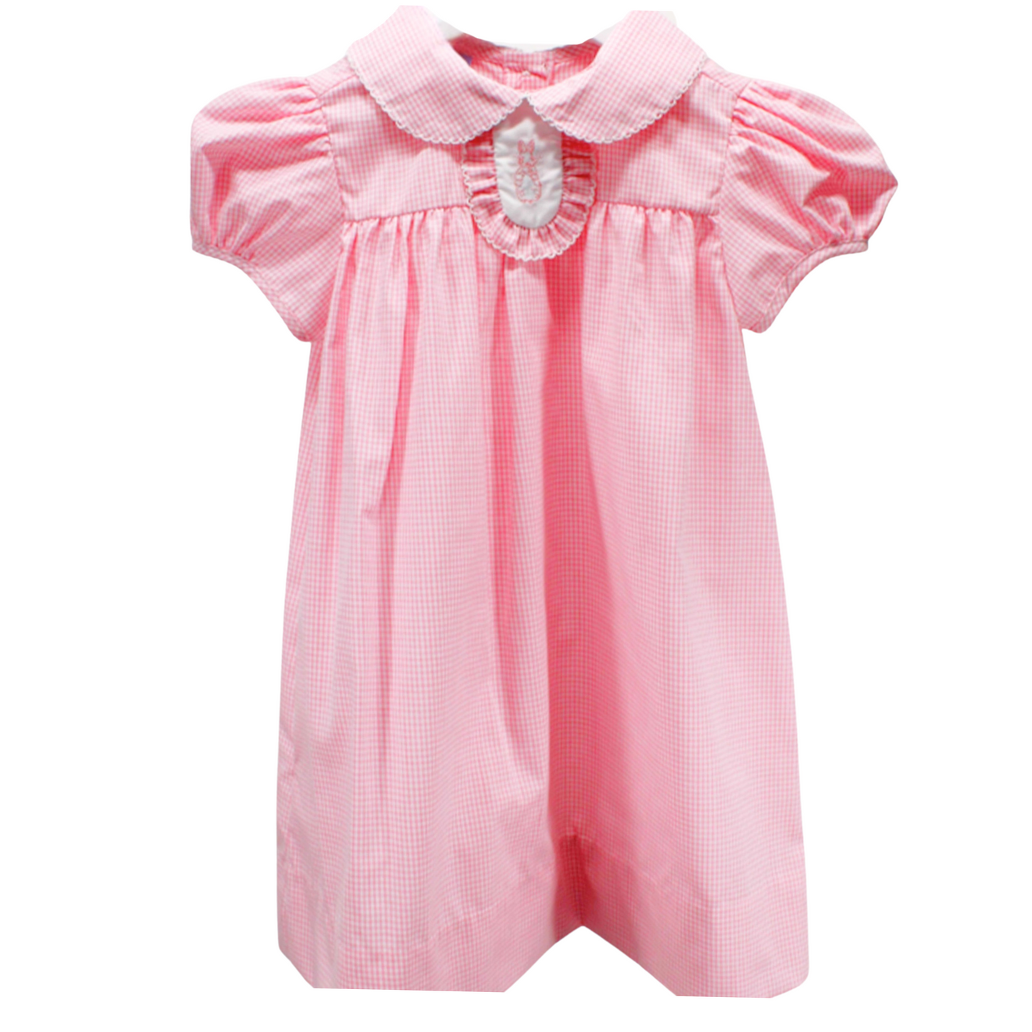 Josie Embroidered Bunny Dress - Pink