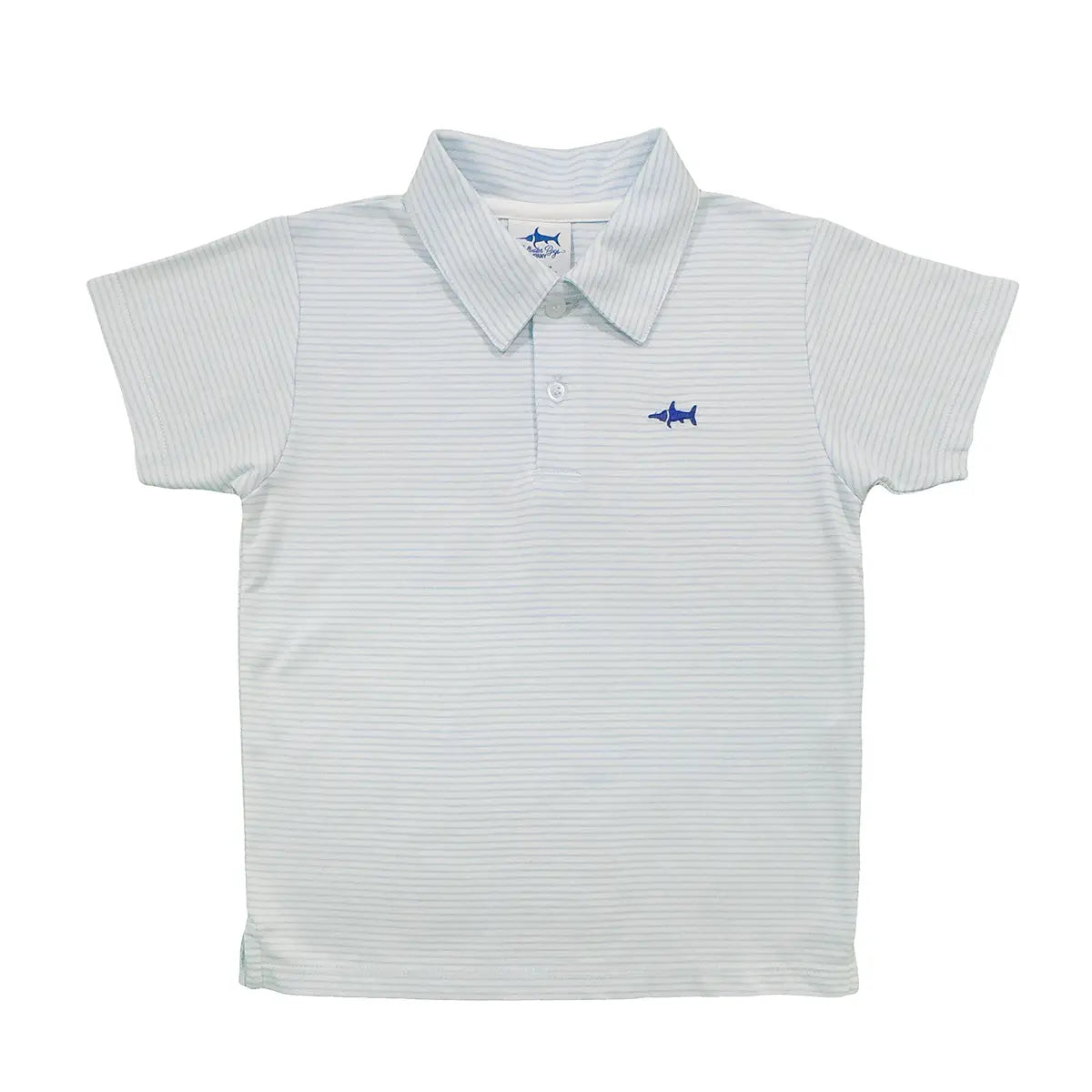 Bryson Blue Striped Polo - SBC
