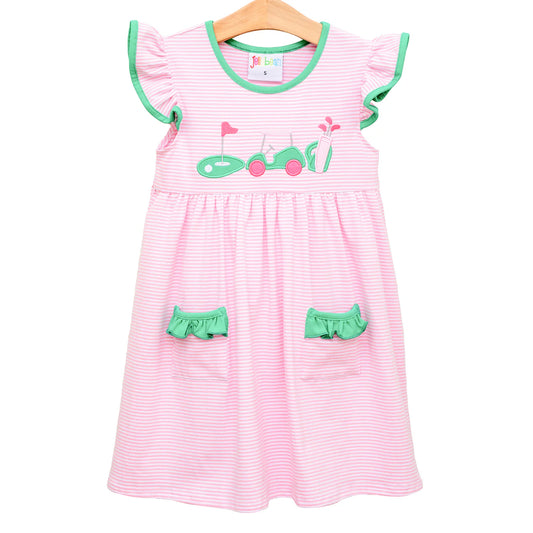 Gone Golfing Ruffle Pocket Dress