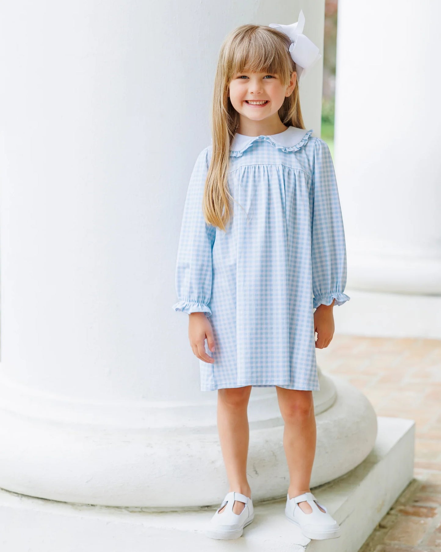 Catherine Blue Gingham Dress