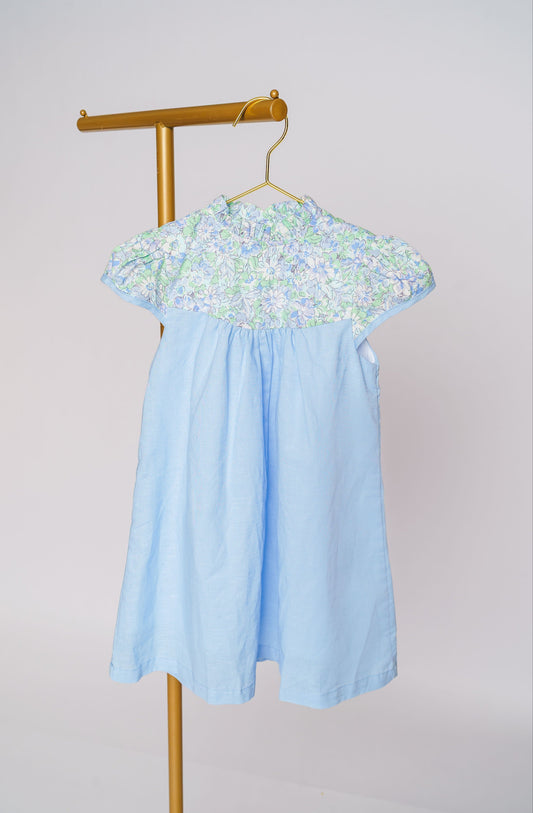 Ophelia Blue Floral Dress
