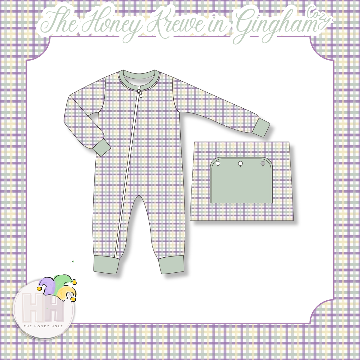 The Honey Krewe in Gingham - Zippy