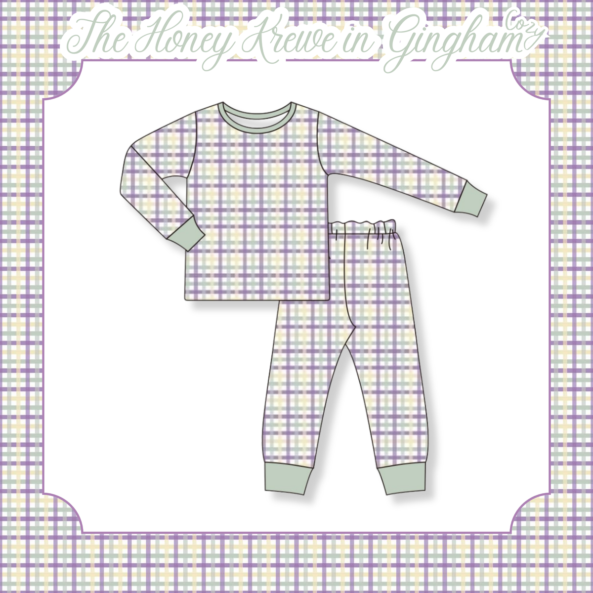 The Honey Krewe in Gingham — PJ Set