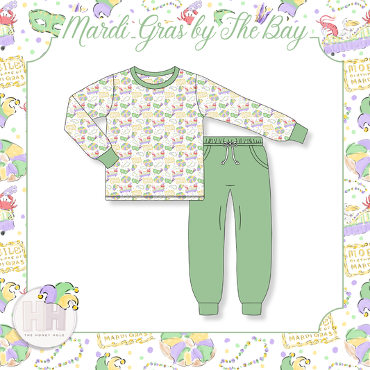 Mardi Gras By The Bay - Jogger set