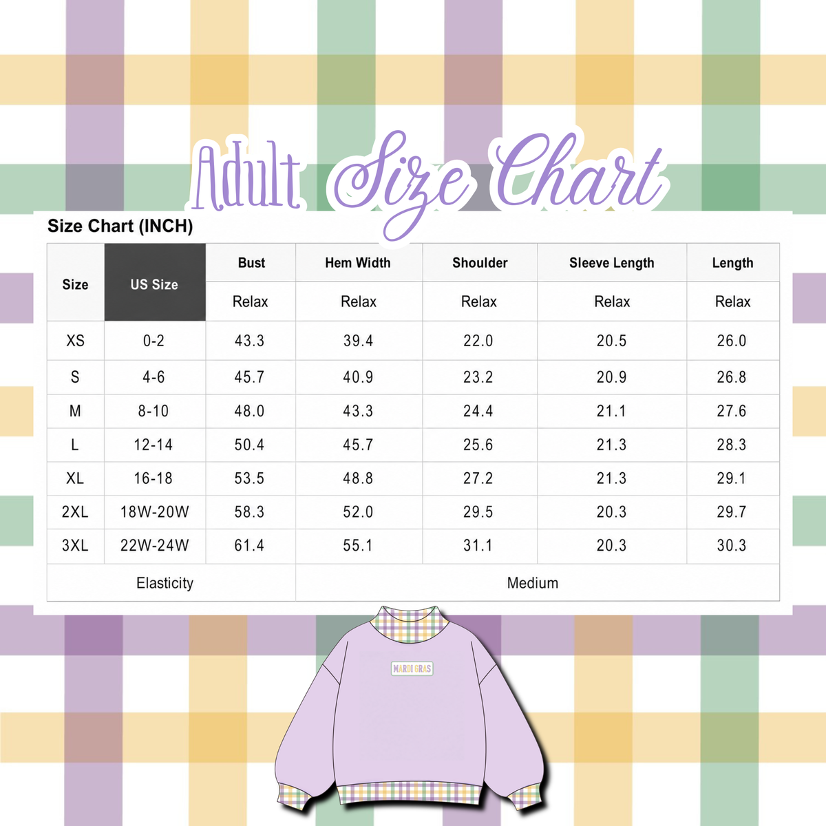 Honey, It's Mardi Gras - Matching Mockneck | Kids + Adults